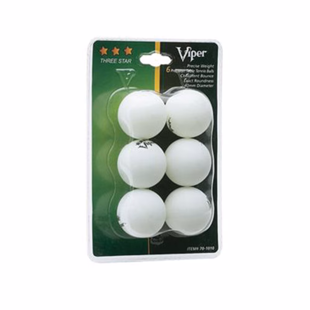 Viper Ping Pong Table Tennis 3 Star Balls