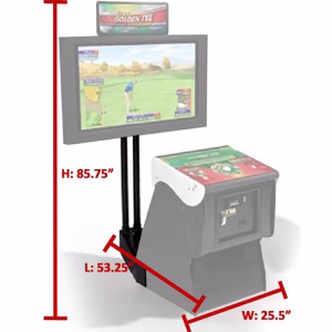 Incredible Technologies Golden Tee and Arcade Collection Showpiece Cabinet Monitor Stand