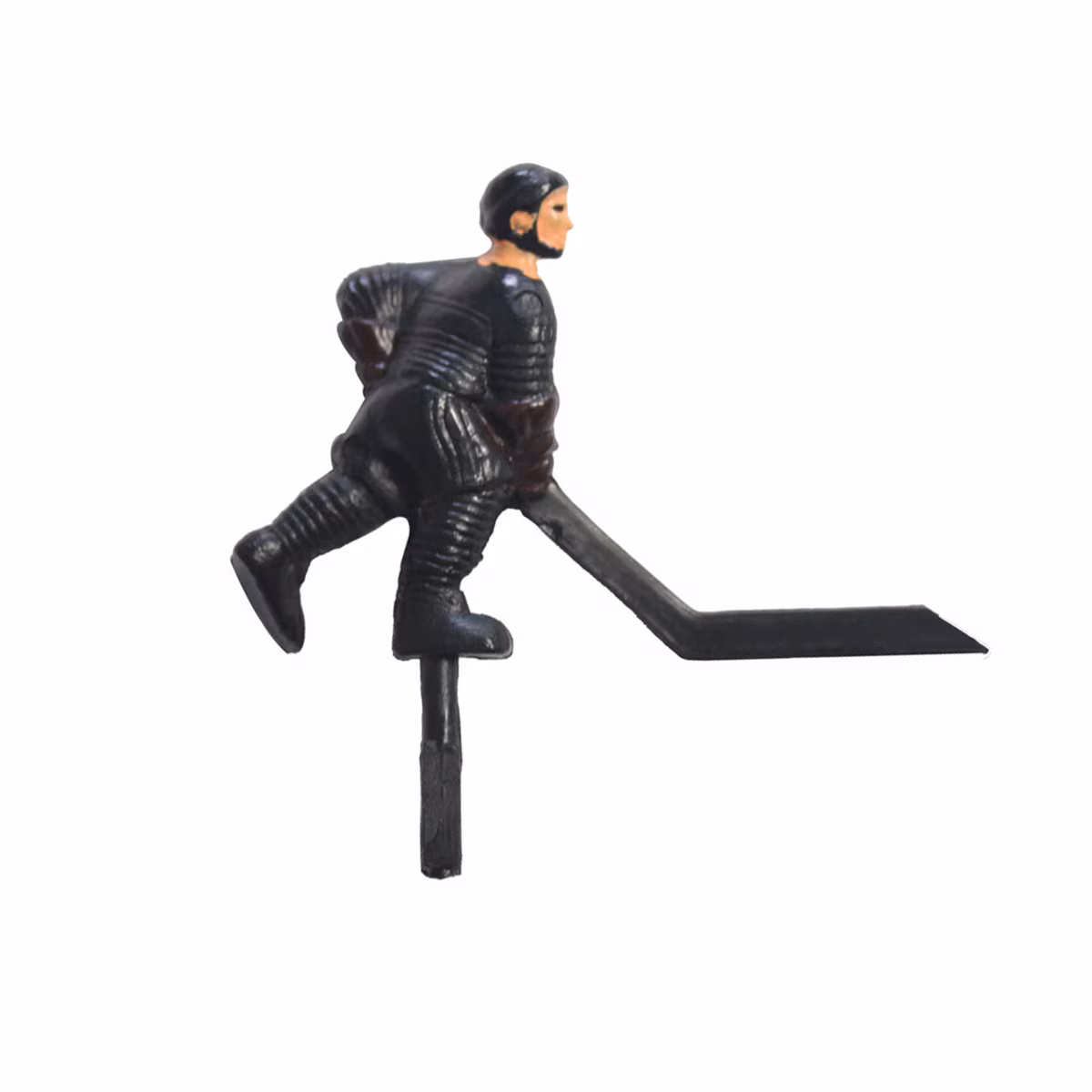 Shelti Dome Bubble Hockey Player – Black Angled Short Stick