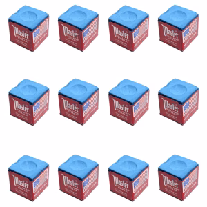 One Dozen Blue Master Pool Cue Chalk