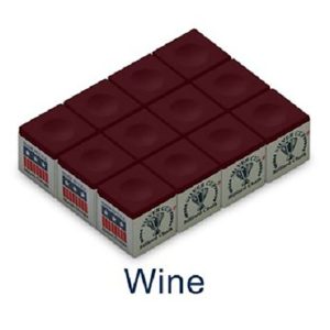 One Dozen Wine Silver Cup Pool Cue Chalk