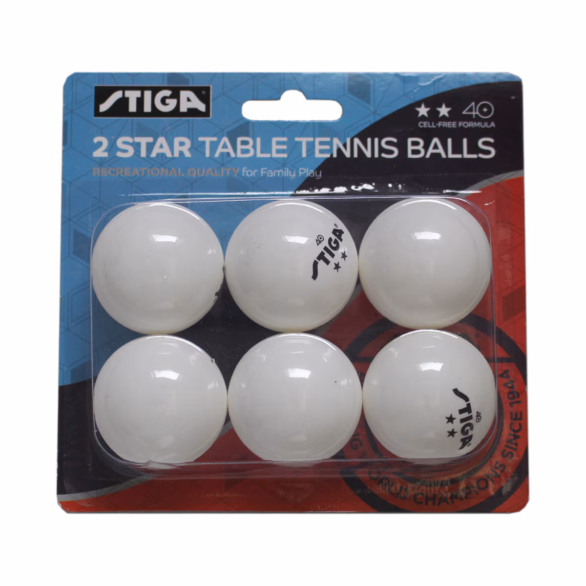 Stiga Two-Star Ping Pong Table Tennis Balls – White