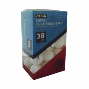 Stiga 38-Pack 1-Star Ping Pong Balls - White