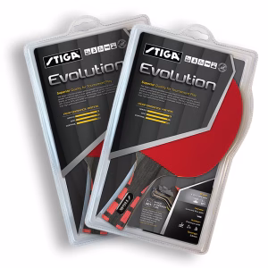 Set of 2 Stiga Evolution Premium Ping Pong Paddles