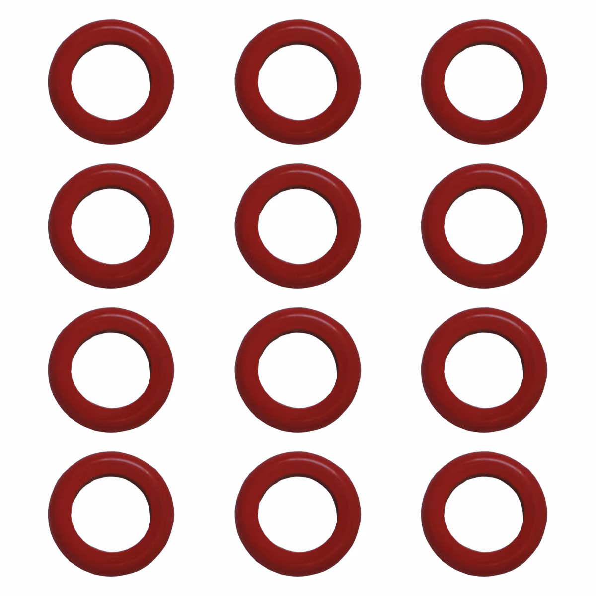 Bumper Pool Rubber Rings – Large – Red – Set of 12