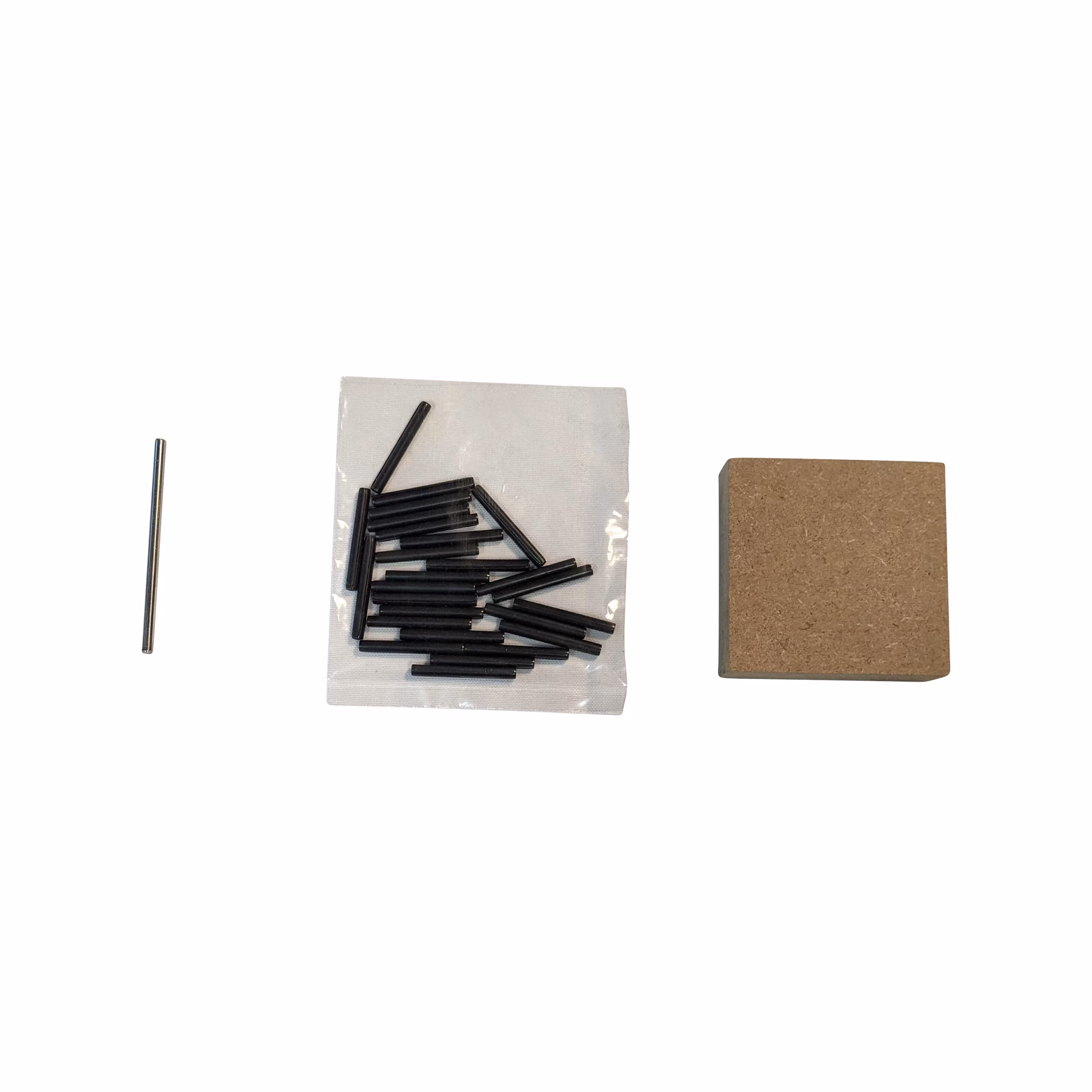 Shelti Foosball and Dome Hockey Handle Spirol Pins, Pin Punch and Rod Block