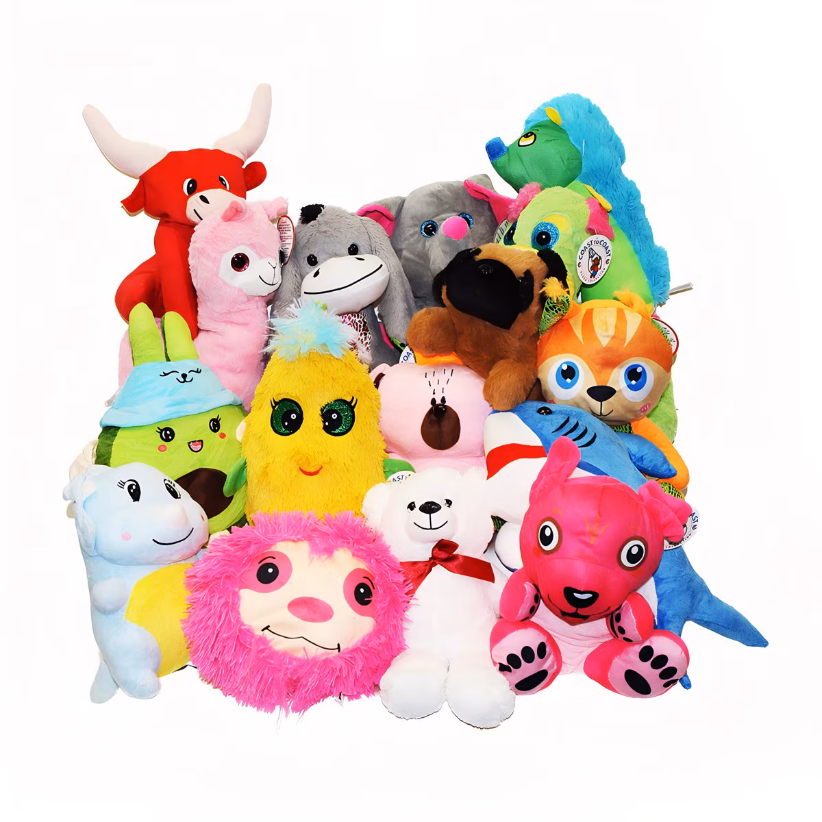 Crane Claw Animal Plush Kit – Generic Jumbo – 10″ to 12″ – 60 Pieces