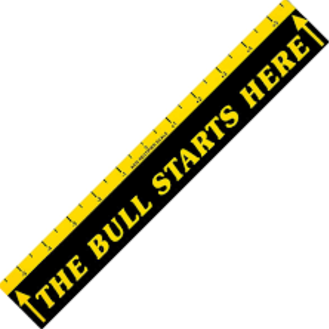 Bull Starts Here Dart Throw Line Marker